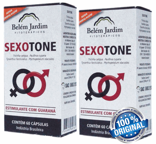 SEXOTONE - Estimulante Sexual - Promoção - 2 frascos com 60 cápsulas cada