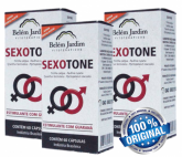 SEXOTONE - Estimulante Sexual - Promoção - 3 frascos com 60 cápsulas cada